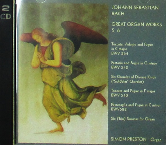 cd-диск Johann Sebastian Bach / Great Organ Works 5,6 (2×CD)