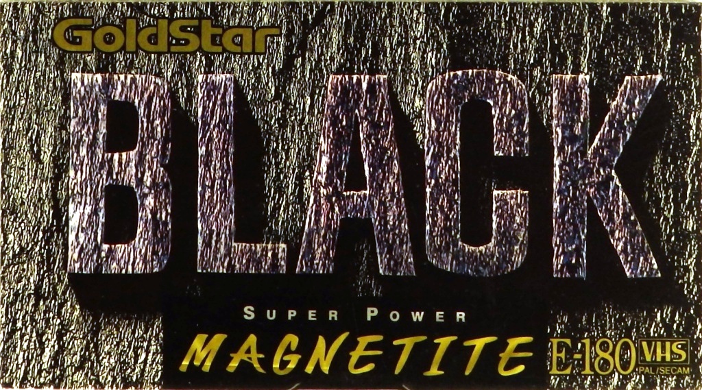 видеокассета GoldStar Black  Super Power Magnetite E-180 (VHS)