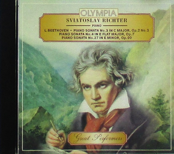 cd-диск Святослав Рихтер (фортепиано) L. Beethoven Piano Sonatas № 3, 4, 27 (CD)
