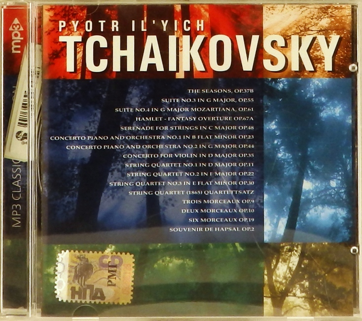 mp3-диск Pyotr Il'Yich Tchaikovsky (MP3)