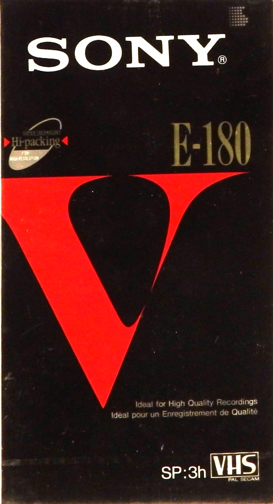 видеокассета SONY E-180 (VHS)