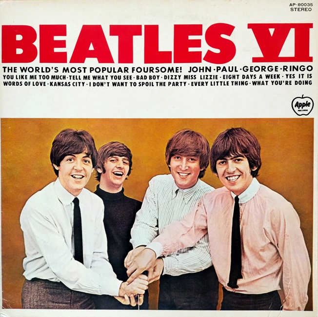 виниловая пластинка Beatles VI // Обложка на четыре с минусом!