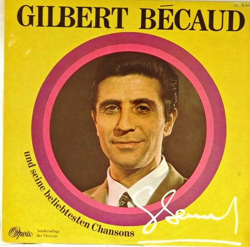 виниловая пластинка Gilbert Becaud