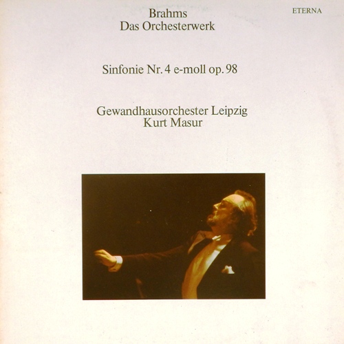 виниловая пластинка Brahms. Sinfonie Nr. 4 E-moll Op. 98