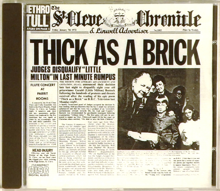 cd-диск Thick as a Brick (CD)