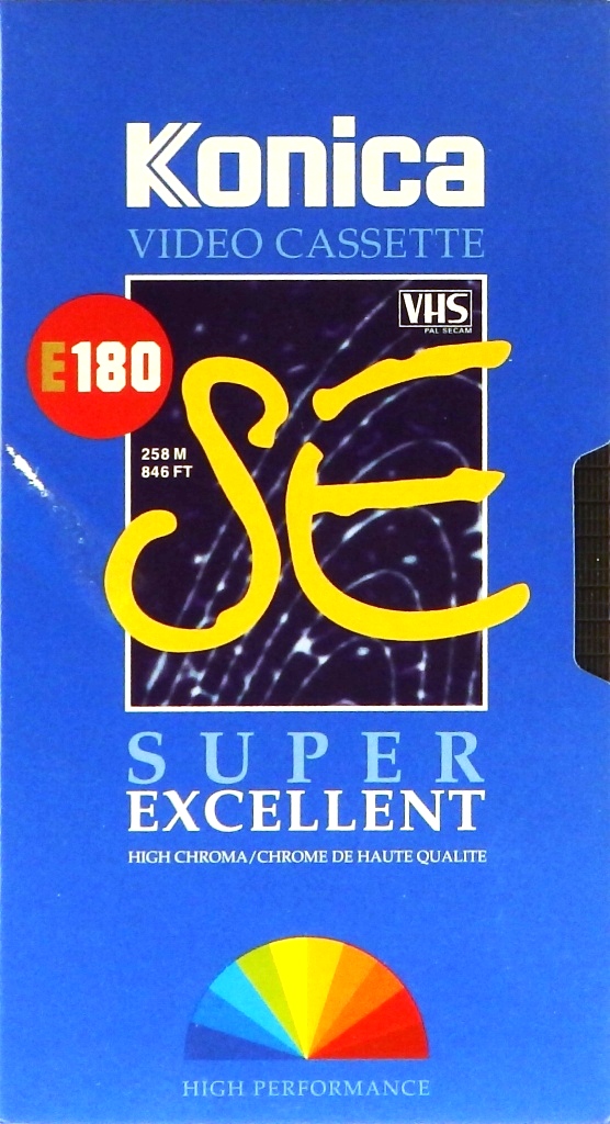 видеокассета Konica E-180 Super Excellent (VHS)
