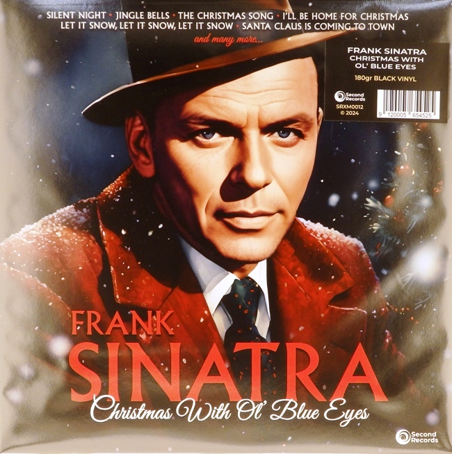 виниловая пластинка Christmas with Ol' Blue Eyes (идея для подарка на Новый год и Рождество!)