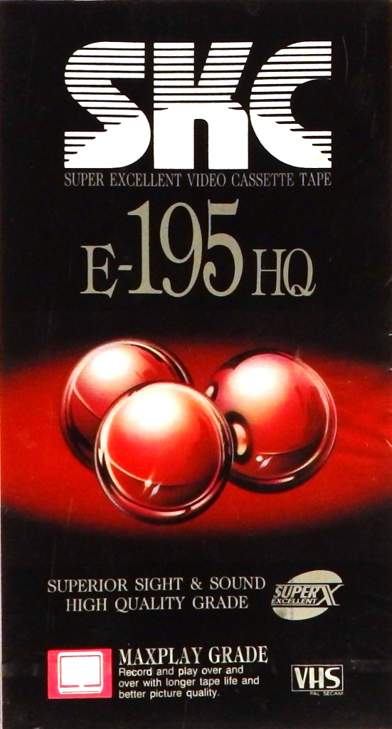 видеокассета SKC E-195 HQ (VHS)