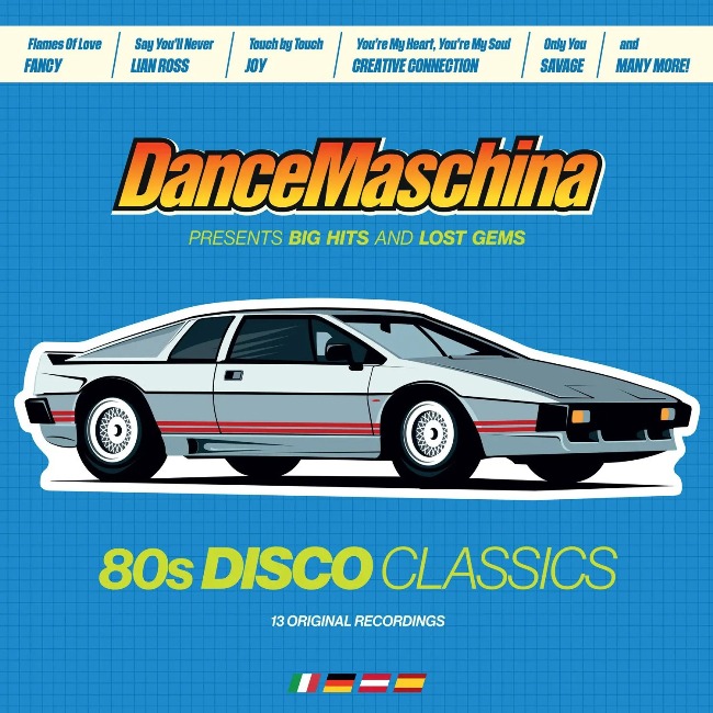 виниловая пластинка DanceMaschina / 80s Disco Classics. 13 Original Recordings (Transparent blue vinyl) // Впервые на сайте!