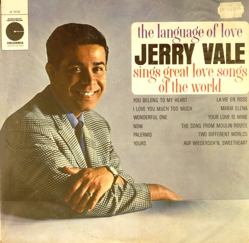 виниловая пластинка Jerry Vale Sings The Great Love Songs