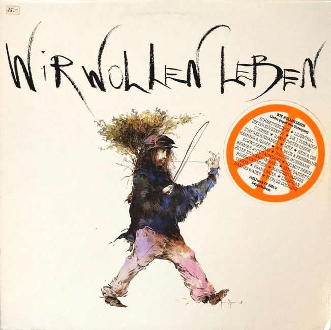 виниловая пластинка Wir wollen leben. Lieder gegen den Untergang (2 LP) // Очень редкое издание! Многостраничная вкладка – в комплекте!