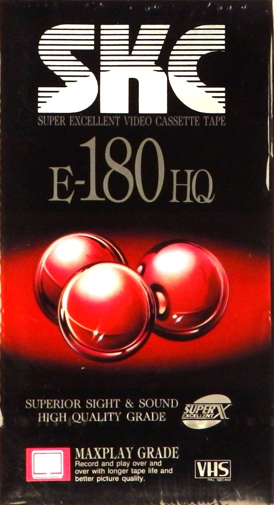 видеокассета SKC E-180 HQ (VHS)