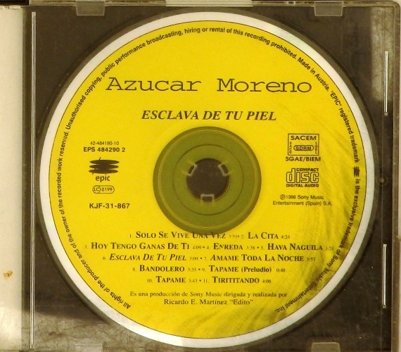 cd-диск Esclava De Tu Piel (CD)