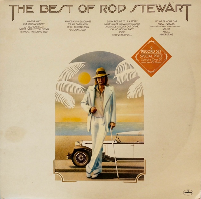 виниловая пластинка The Best of Rod Stewart (2 LP) // Качество звука локально снижается до удовлетворительного! Сохранность обложки на четыре с минусом!