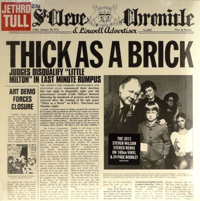 виниловая пластинка Thick as a Brick